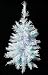 2' Pre-Lit White Artificial Christmas Tree - Green Lights