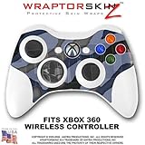 Camouflage Blue Skin by WraptorSkinz TM fits XBOX 360 Wireless Controller (CONTROLLER NOT INCLUDED)