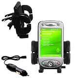 HTC P6300 Auto Vent Holder with Car Charger - Uses Gomadic TipExchange