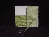 Designer Burp Cloths Personalized Green