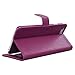 iPhone 6 Plus Purple Case, Abacus24-7 iPhone 6 Plus Wallet Case [Book Fold] Leather Apple iPhone 6 Plus Flip Cover with Foldable Stand, Pocket for ID, Credit Card Slots - Purple Flip Case for Apple Phone 6 Plus