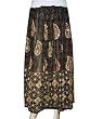 Black Gold Beaded Women's Skirt Bohemian Chic Dcrapechic Skirt 36