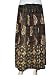 Black Gold Beaded Women's Skirt Bohemian Chic Dcrapechic Skirt 36