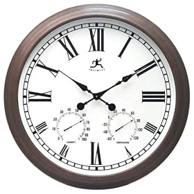Indoor/Outdoor Clock - Rust from Thermometer Clocks