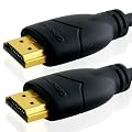 Cavo HDMI BASIC 2m / 2 Metri High Speed con Ethernet - (versione 1.4a, 15,2 Gbps) CAVO HDMI A HDMI CON ETHERNET COMPATIBILE CON 1.3a,1.3b,1.3c,1080P,2160p BOX,FULL HD E TV LCD,PLASMA & LED, SUPPORTA ANCHE TV IN 3D - NERO
