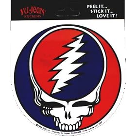Grateful Dead   5 Classic Steal Your Face Logo   Sticker   Decal