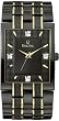 Bulova Men's 98D004 Black Two-tone Stainless-Steel Quartz Watch with Black Dial