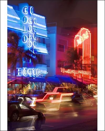 Photographic Prints of Ocean Drive, Art Deco District, South Beach, Miami, Florida, United States of from Robert Harding