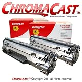 ChromaCast 36A 2 Pack Replacement for HP CB436A - Premium Re-manufactured Cartridge - Compatible with HP LaserJet ? M1120, M1522, M1522N, M1522N MFP, M1522NF, M1522NF MFP, P1505, P1505N