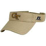 Russell Georgia Tech Yellow Jackets Khaki 2008 Side Line Mesh Adjustable Visor