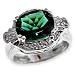 SAVE 75% Michael Valitutti 14K Emerald Sunstone & Diamond White Gold Ring by Designer Michael Valitutti - FREE Shipping! & FREE Gemstone Information Card - OVERSTOCK Clearance Sale!