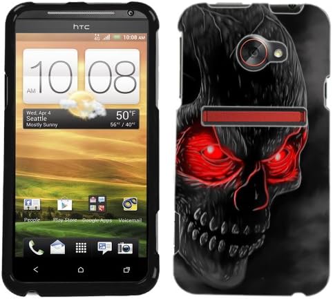 HTC EVO 4G LTE Red Eye Skull Phone Case Cover