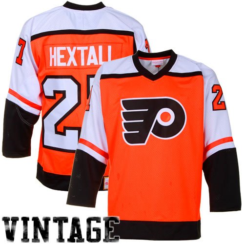 Mitchell & Ness Ron Hextall Philadelphia Flyers Authentic Throwback Jersey-Orange (56)