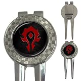 3-in-1 Golf Divot of World of Warcraft Horde Symbol