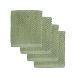 Ritz OK Organic Cotton 4-Piece Dish Cloth Set, Leaf by Ritz