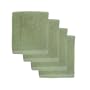 Ritz OK Organic Cotton 4-Piece Dish Cloth Set, Leaf