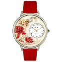 Whimsical Watches Unisex U1220033 Valentine's Day Red Leather Watch