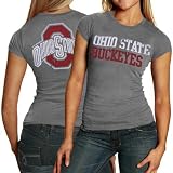 My U Ohio State Buckeyes Ladies Heather Gray Literality T-shirt