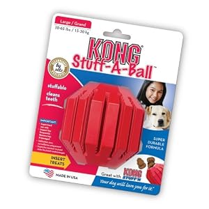 KONG Stuff-A-Ball Dog Toy, Large, Red