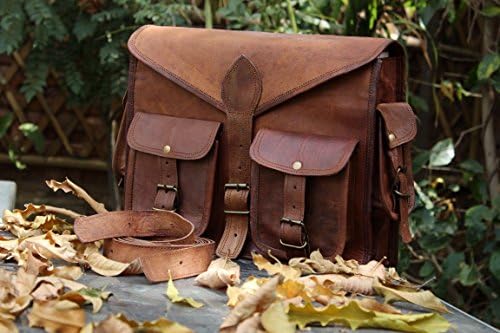 VoeeShion Cow Real Leather Men's Casual One Shoulder Laptop & Messenger Bag