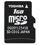 TOSHIBA microSDカード 1GB SD-MC001GT