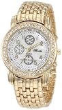 Breda Women's 4952_Gold "Grace" Mother-Of-Pearl Dial Rhinestone Bezel Metal Band Watch Breda Women's 4952_Gold "Grace" Mother-Of-Pearl Dial Rhinestone Bezel Metal Band Watch