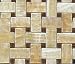 Honey Onyx Basketweave (Timber Dots) Marble Tile Premium Polished