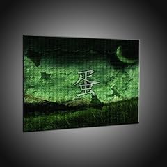 Vert chinois oeuf Smybol Imprime in 60x80 cm