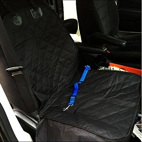 Pets Finer Front Dog Seat Covers Protector Waterproof Material for Dogs,included Blue Seat Belt Deluxe Dog Seat Cover with Adjustable Buckle Closure, for Most Cars,trucks Suvs Bucket Seats