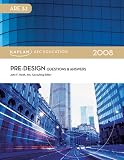 Pre-Design Questions & Answers 2008
