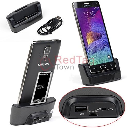 Dual 2 USB Sync Charging Battery Charger Dock For Samsung Galaxy Note 4 SM-N910