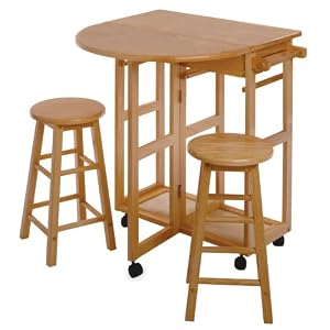 Winsome Wood Beachwood Breakfast Bar