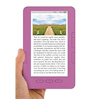 Ematic 4GB eBook Reader with Kobo, 7' Full Color Display, MicroSD Card Slot, USB 2.0, Pink