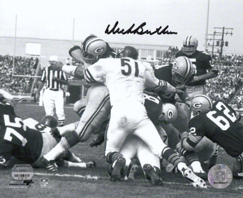 Dick Butkus Chicago Bears - Goal Line Stand - Autographed Black and White 8x10 Photograph