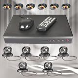 CCTV_CameraMall--JD7608EC500G6TY211. 6 Color CMOS 24 IR Day/Night Vision Indoor Dome Cameras with one 8 Channels Video Audio Security Surveillance DVR Digital Video Recorder System Built-in 500GB HDD, Included 6x 60ft Siamese Cables and Power Supply Unit. Supports Network Remote Live Viewing Over Internet, Windows IE, iPhone, Win CE, Symbian, Blackberry