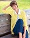 National Classic Cardigan Sweater, Champagne, Petite Medium