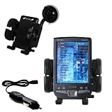 Asus MyPal A730 Flexible Auto Windshield Holder with Car Charger - Uses Gomadic TipExchange