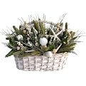 Costa Blanca Tabletop Dried Floral Arrangement - White Container (23")