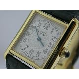 Vintage Antique watch: Pre-owned Ladies Cartier Watch Vermeil Silver Dial Swiss Precision Quartz... by Cartier