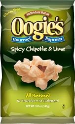 Oogie's Gourmet Popcorn, Spicy Chipotle and Lime, 5-Ounce Bags (Pack of 15)