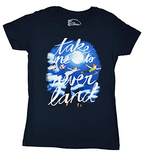 Peter Pan Tinkerbell Take Me To Neverland Juniors T-shirt