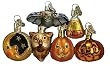 Halloween Glass Ornaments Set of 12