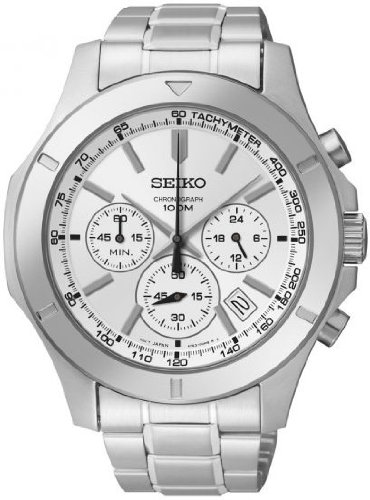 Seiko Chronograph Silver Dial Stainless Steel Mens Watch SSB099 Seiko Chronograph Silver Dial Stainless Steel Mens Watch SSB099