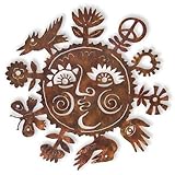 IMAGE OF Good Day Sunshine - Metal Sun Face Wall Art Sculpture, 24