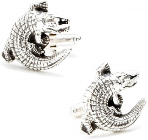 Sterling Alligator Cufflinks