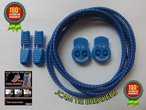 JCAM Reflective Lock Laces Lace Locks Tie Breaker (Elastic No Tie Shoelaces) For Triathlon Running, Biking, Hiking, Walking - Great for Kids, Elderly, & Adults Men & Women