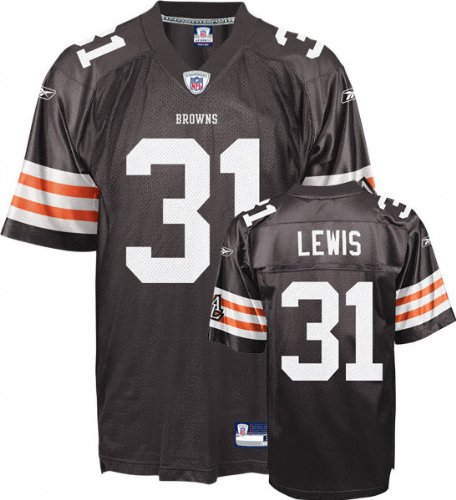 Jamal Lewis Jersey: Reebok Brown Replica #31 Cleveland Browns Jersey