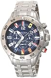 51OJNfXaDqL. SL160  Nautica Mens NST Chronograph White Polyurethane Watch N16531G