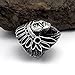 FANSING Jewelry Men's Stainless Steel Indian Chief Rings