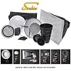 Interfit Photographic Strobies Portrait Kit for Shoe Mount Flashes, with Beauty Dish, Diffuser Softbox & Case, Flex Mount Not Included.